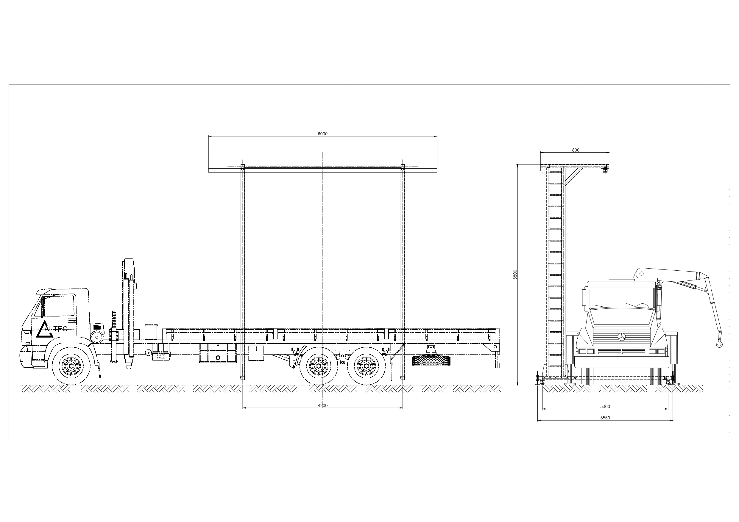 Pórtico Móvel para Descarregamento de Caminhão