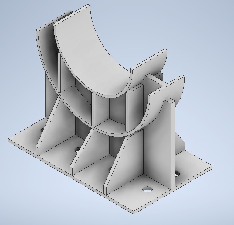 Suporte para Tubulação Industrial